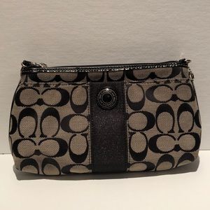 Small Black Coach Wristlet